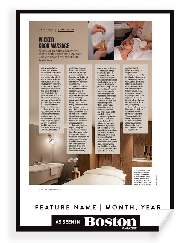 Boston Magazine Editorial Article Print