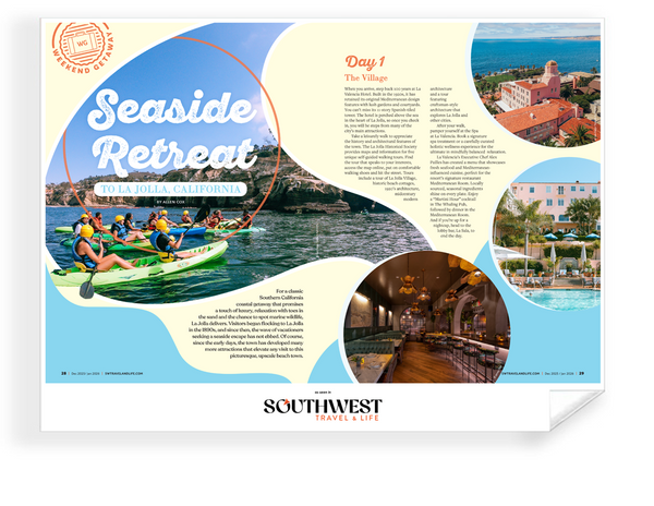 Southwest Travel & Life Magazine Article & Cover Archival Reprints