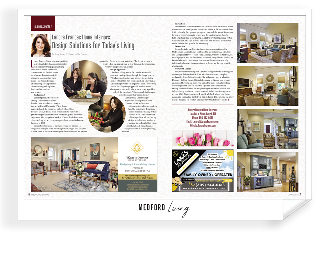 Medford Living Magazine Article - Archival Reprints