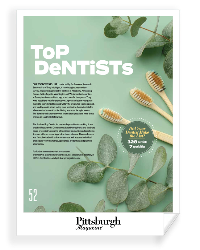 Pittsburgh Magazine - Top Awards - Frameable Archival Print