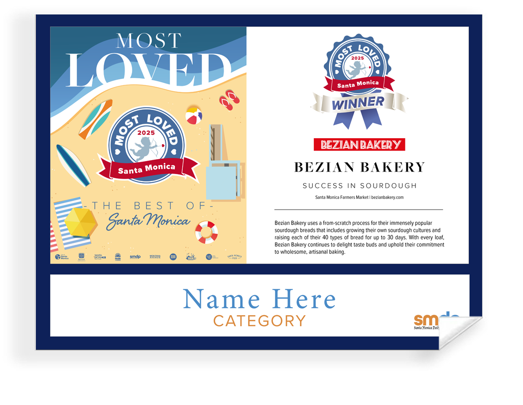 SMDP Most Loved Awards - Window Cling