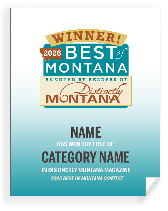 Best of Montana - Certificate