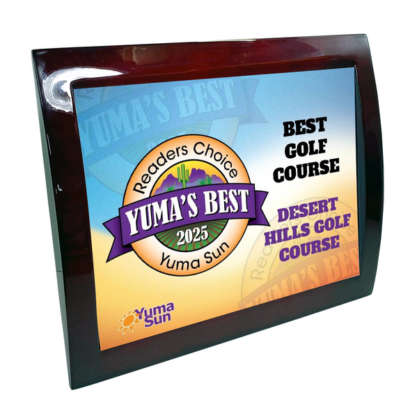 Yuma's Best - Eclipse Plaque with Metal Inlay