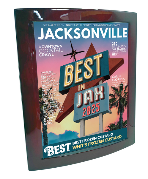 Jacksonville Magazine - Best in Jax - Eclipse Plaque with Metal Inlay