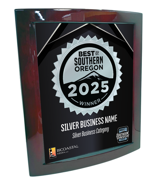 Best of Southern Oregon - Eclipse Plaque with Metal Inlay