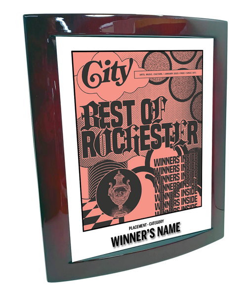 CITY Magazine - Best of Rochester - Eclipse Plaque with Metal Inlay
