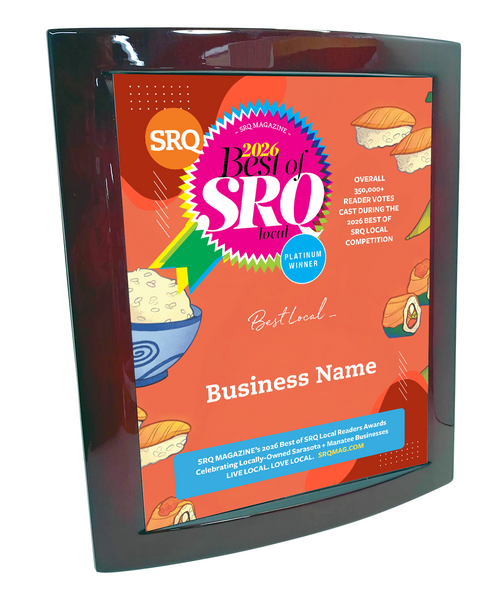 Best of SRQ - Certificate- Eclipse Plaque with Metal Inlay