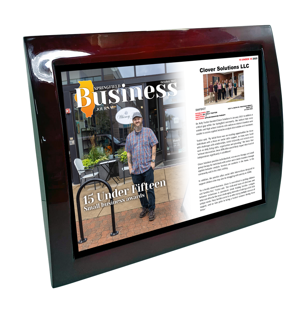 Springfield Business Journal - 15 under 15 - Eclipse Plaque with Metal Inlay