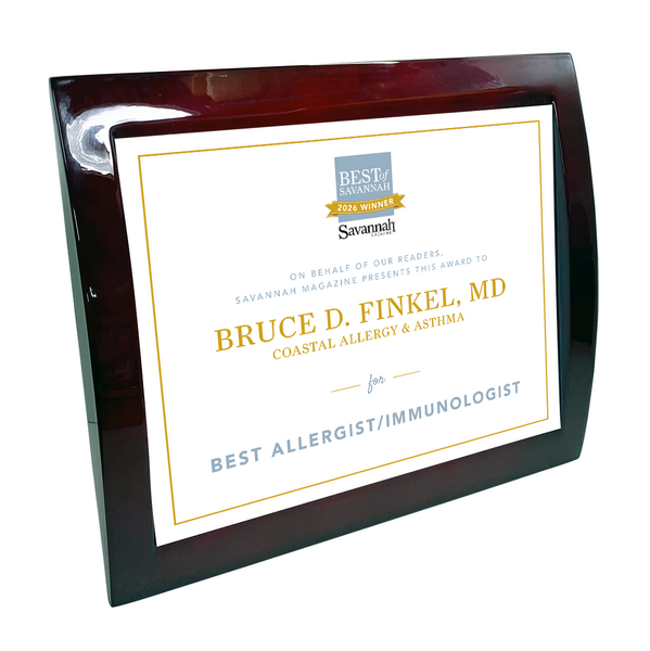 Savannah Magazine Best of Savannah Award - Rosewood with Metal Inlay