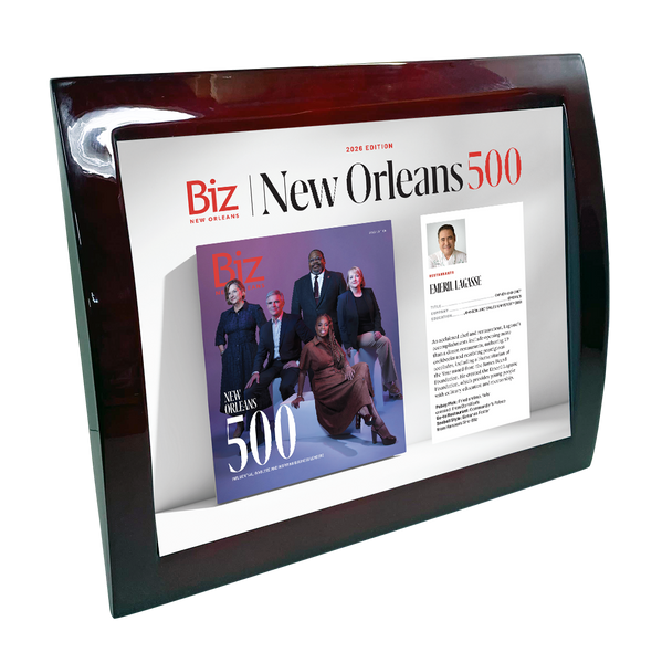 Biz New Orleans - New Orleans 500 - Eclipse Plaque with Metal Inlay