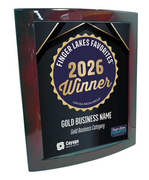 Finger Lakes Favorites - Eclipse Plaque with Metal Inlay