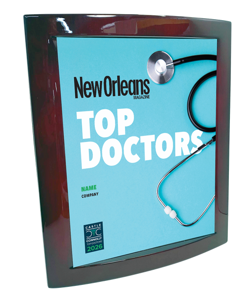 New Orleans Magazine - Top Doctors - Eclipse Plaque with Metal Inlay