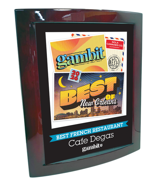 Gambit "Best of New Orleans" Award - Eclipse Plaque with Metal Inlay