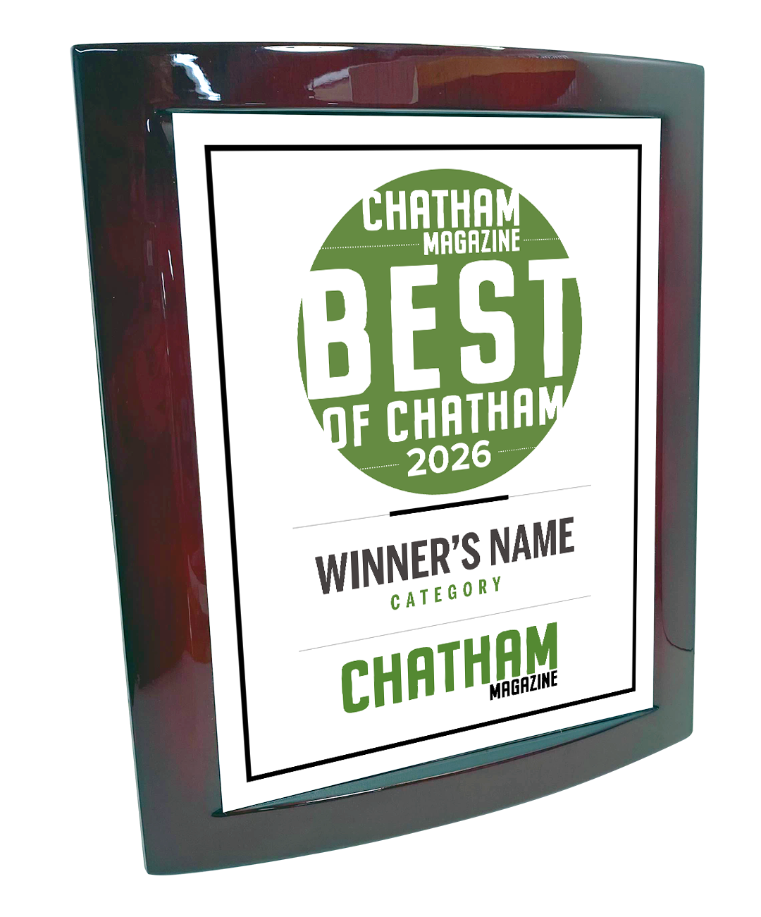 Triangle Media - Best of Chatham - Eclipse Plaque with Metal Inlay