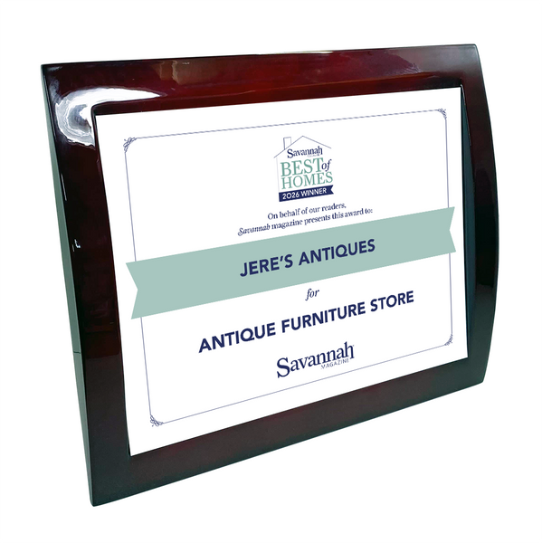 Savannah Magazine Best of Homes Awards - Rosewood with Metal Inlay
