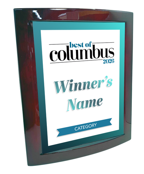 Best of Columbus - Eclipse Plaque with Metal Inlay