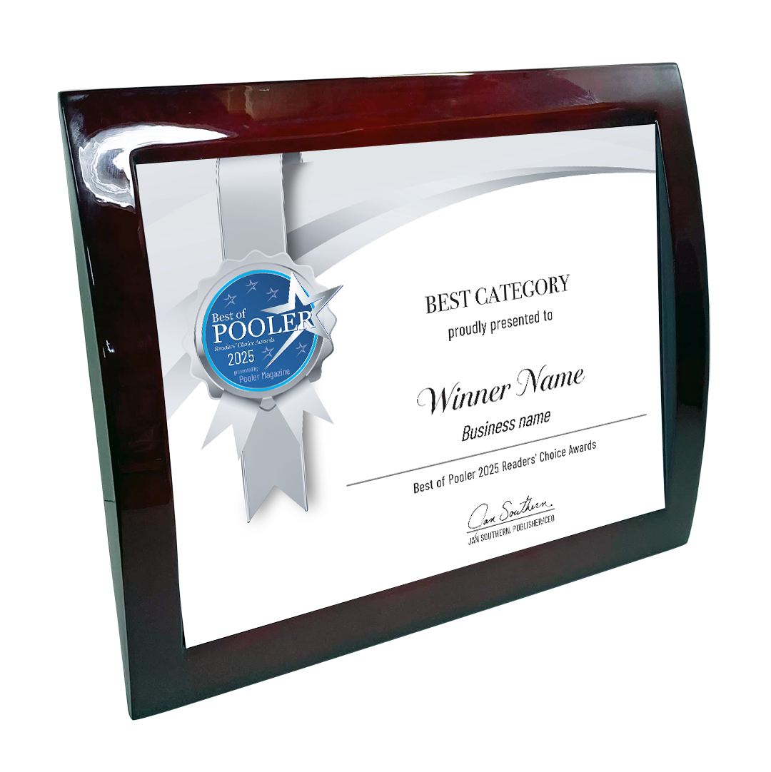 Best of Pooler - Eclipse Plaque with Metal Inlay