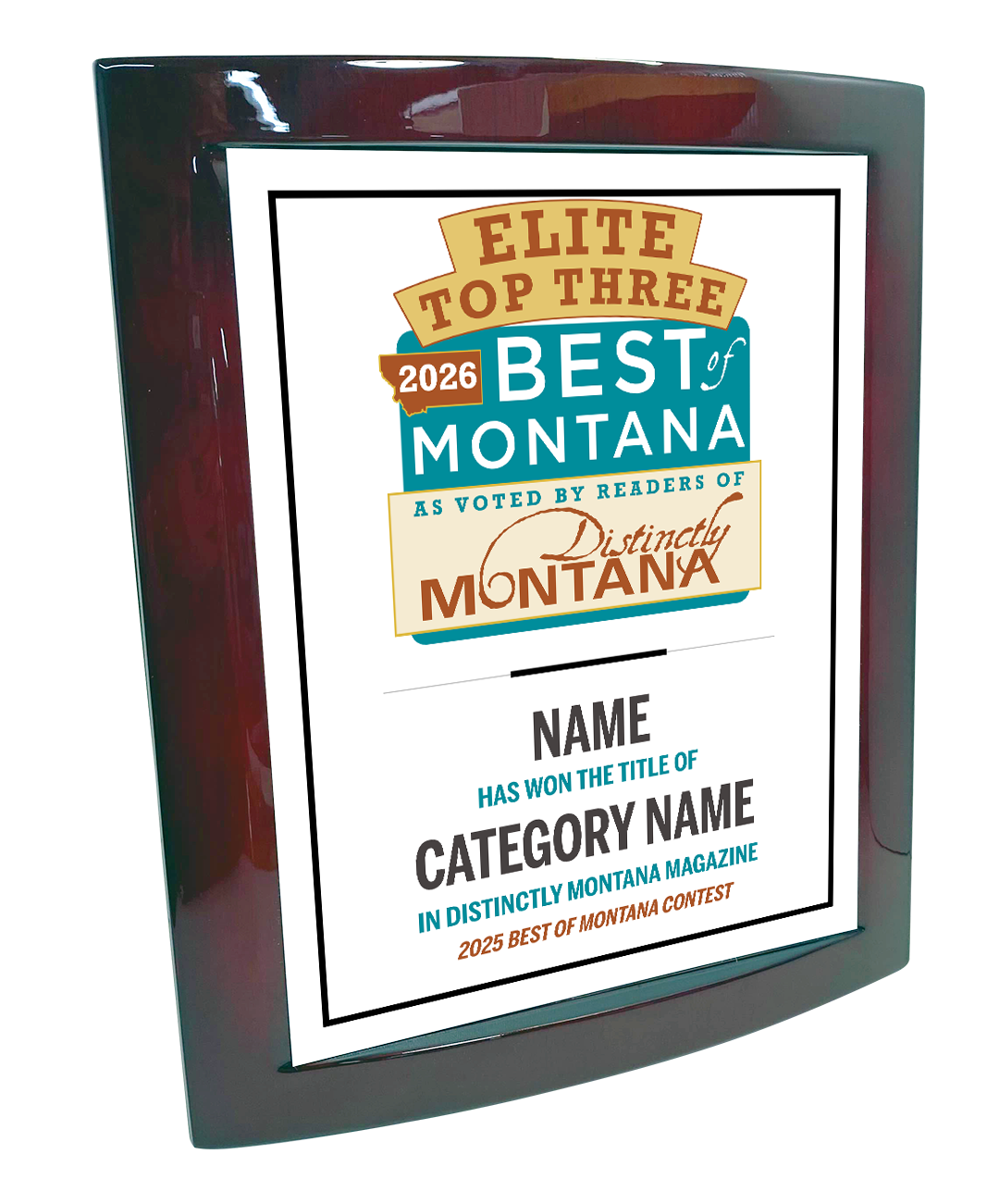 Best of Montana  - Eclipse Plaque