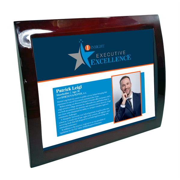 INSIGHT - Executive Excellence - Article Eclipse Plaque with Metal Inlay
