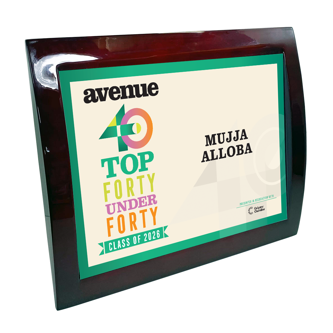 Avenue Magazine - Top 40 Under Forty - Eclipse Plaque