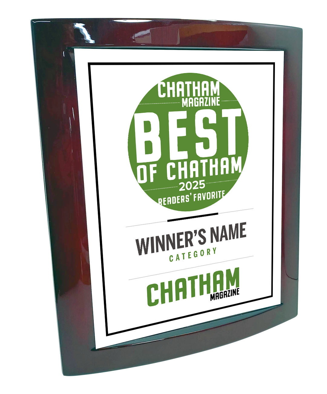 Triangle Media - Best of Chatham - Eclipse Plaque with Metal Inlay