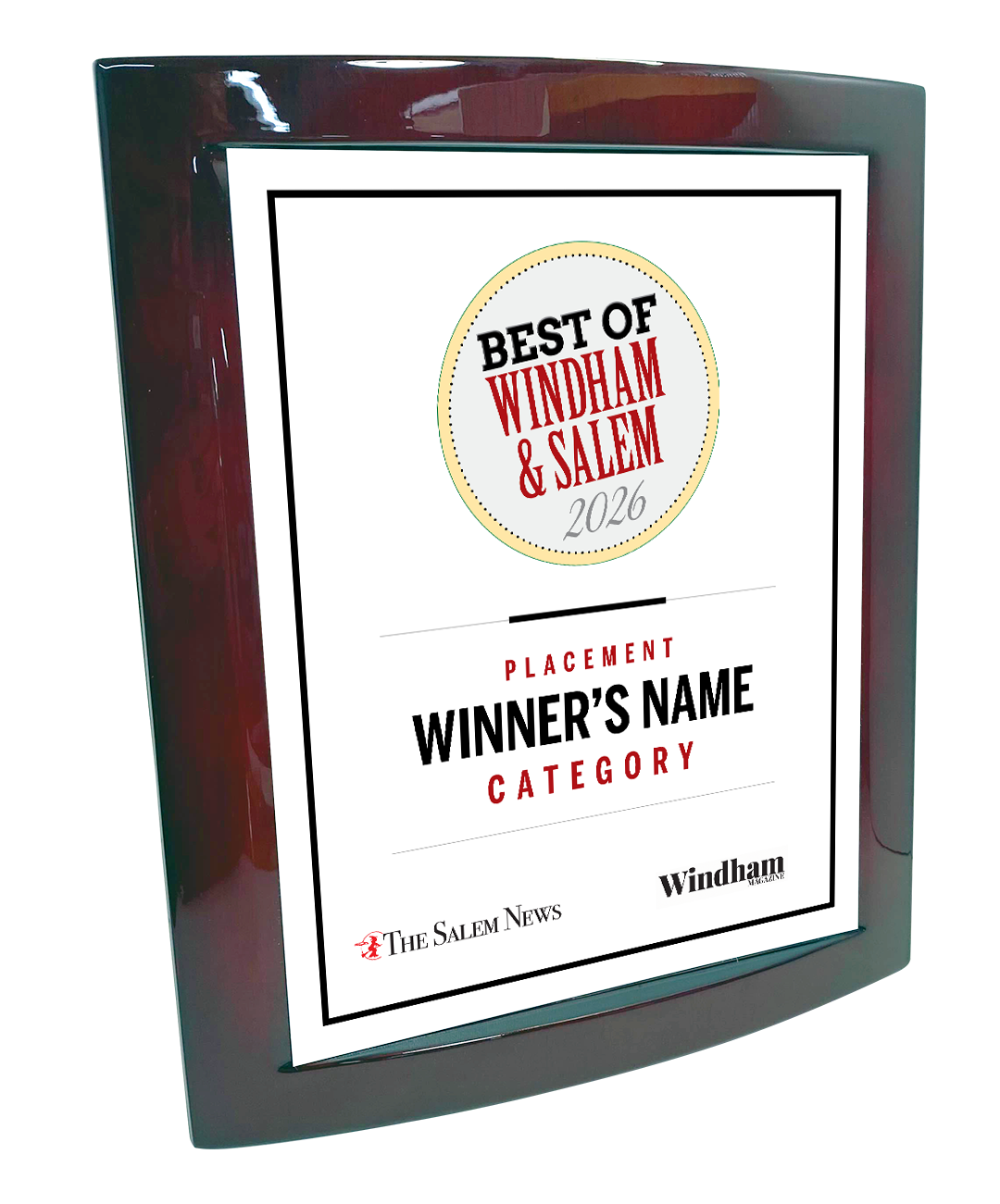 N. Boston Media Group - Best of Awards - Eclipse Plaque