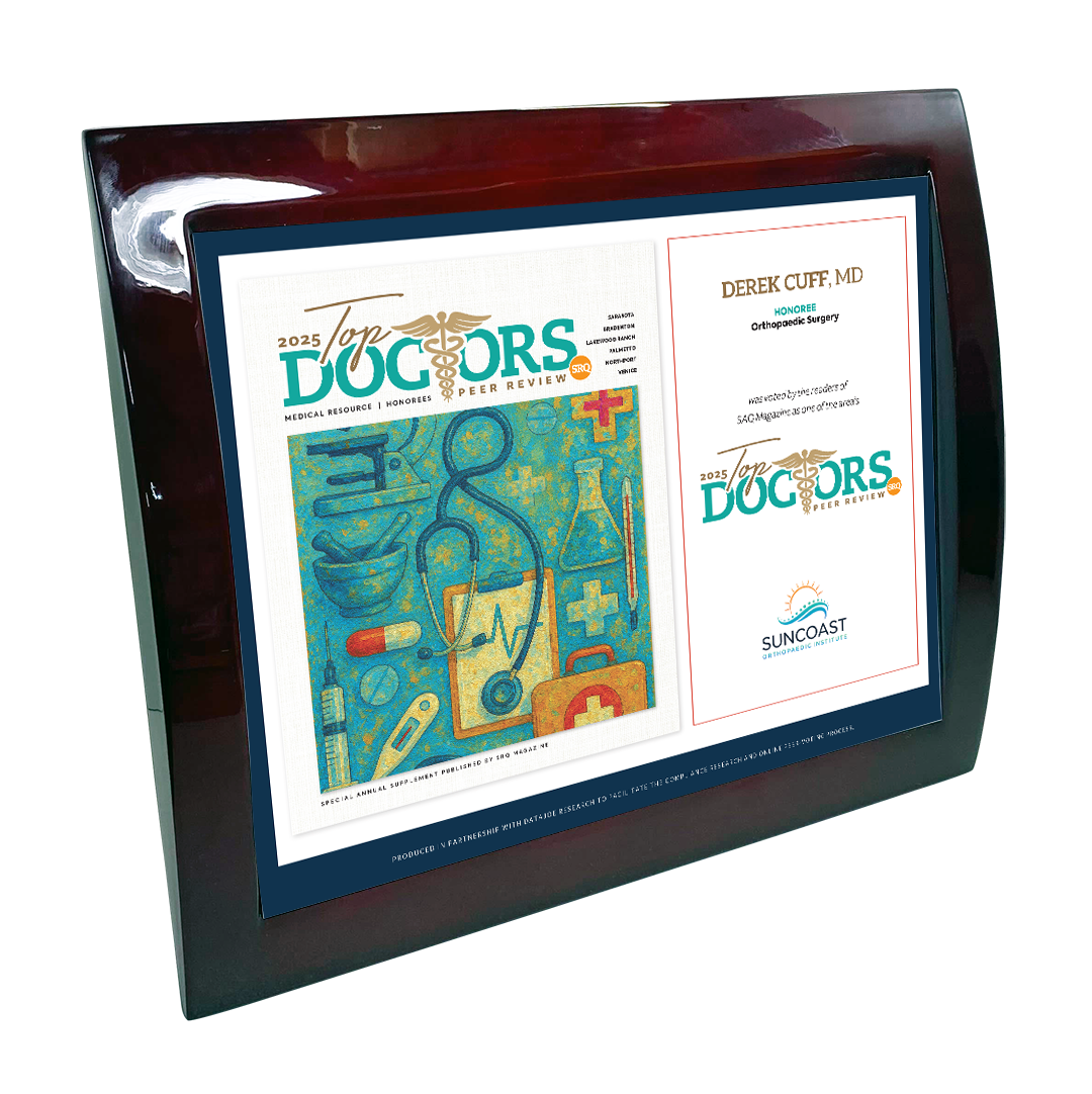 SRQ Top Doctors - Eclipse Plaque with Metal Inlay