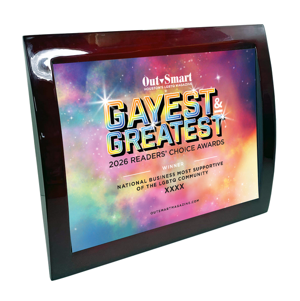 OutSmart - Gayest and Greatest Readers' Choice Awards - Eclipse Plaque with Metal Inlay