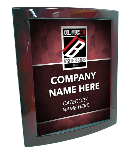 Columbus CEO - Best of Business Awards - Eclipse Plaque with Metal Inlay