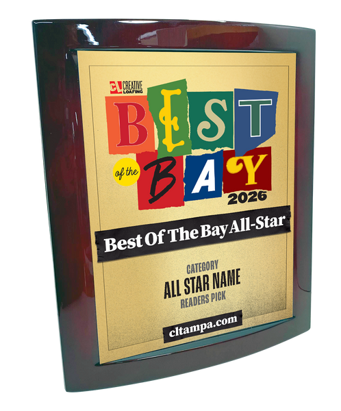 CL Tampa Bay Best of the Bay | Eclipse Plaque with Metal Inlay