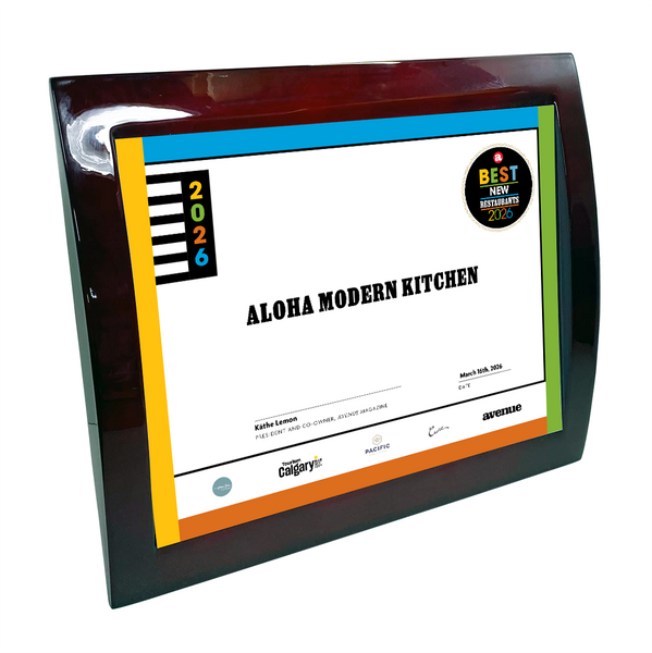 Avenue Magazine - Best New Restaurants - Eclipse Plaque