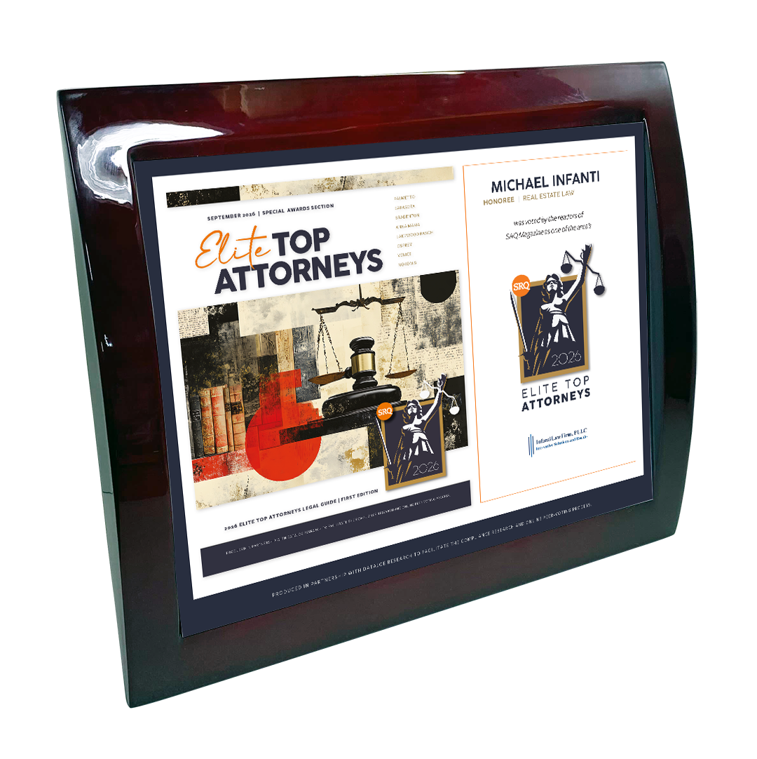 SRQ Elite Top Attorneys - Eclipse Plaque with Metal Inlay