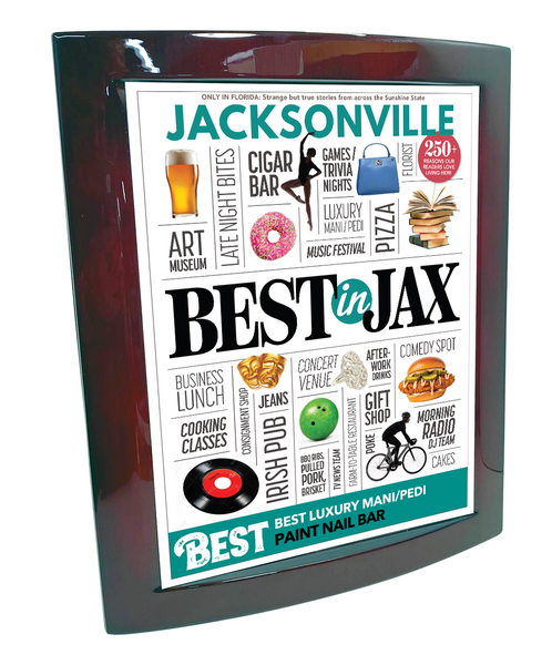 Jacksonville Magazine - Best in Jax - Eclipse Plaque with Metal Inlay