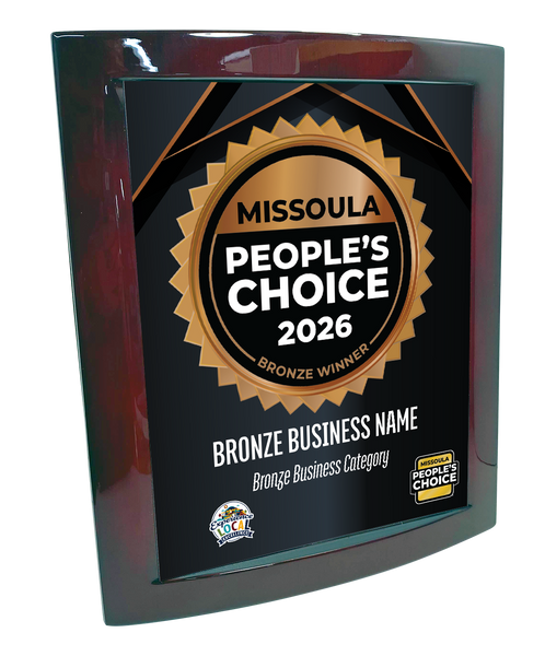 Missoula People's Choice - Eclipse Plaque with Metal Inlay