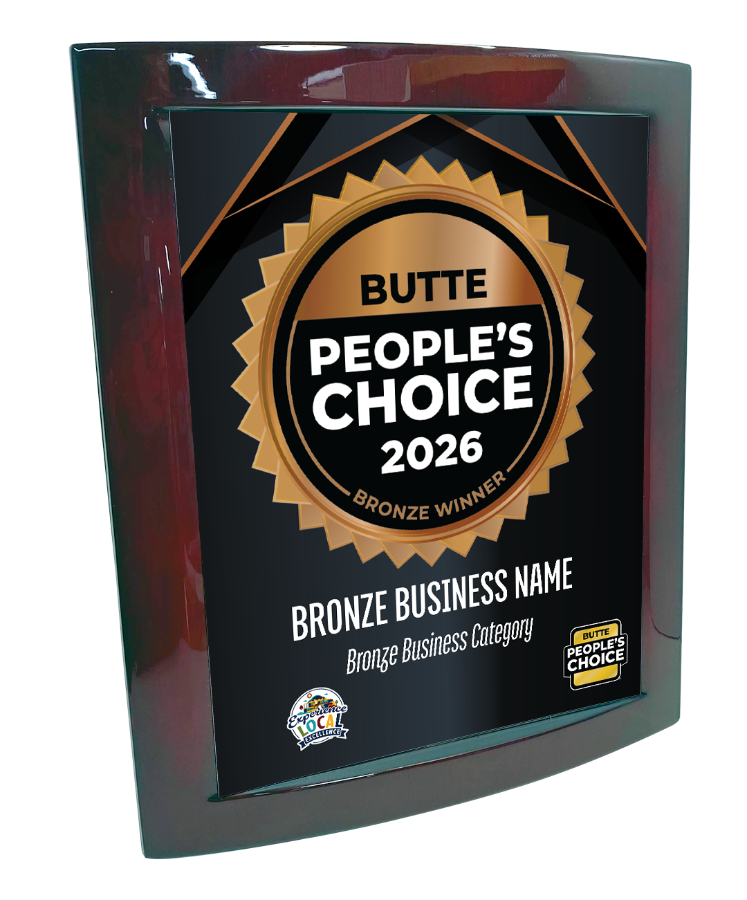 Butte People's Choice - Eclipse Plaque with Metal Inlay