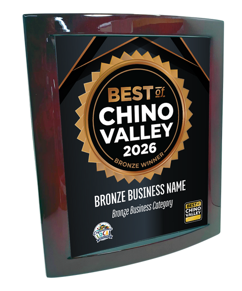 Best of Chino Valley - Eclipse Plaque with Metal Inlay