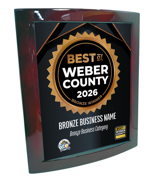 Best of Weber County - Eclipse Plaque with Metal Inlay