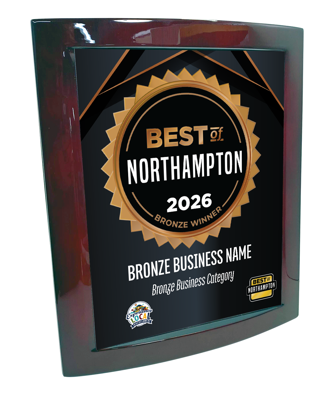 Best of Northampton - Eclipse Plaque with Metal Inlay