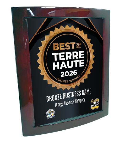 Best of Terre Haute - Eclipse Plaque with Metal Inlay