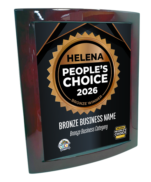 Helena People's Choice - Eclipse Plaque with Metal Inlay