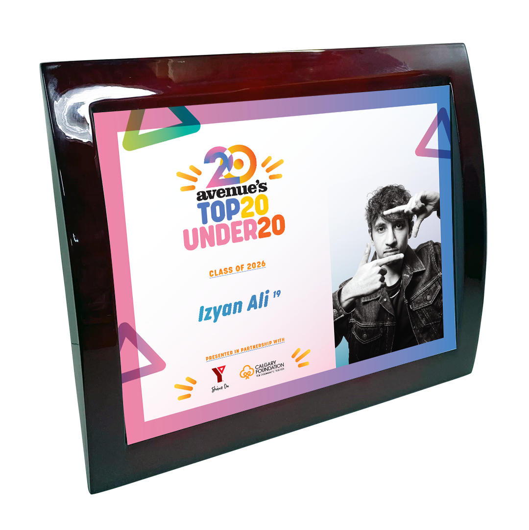 Avenue Magazine - Top 20 des moins de 20 ans - Plaque Eclipse