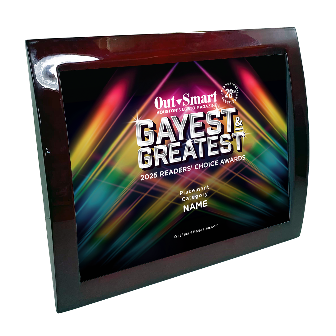 OutSmart - Gayest and Greatest Readers' Choice Awards - Eclipse Plaque with Metal Inlay