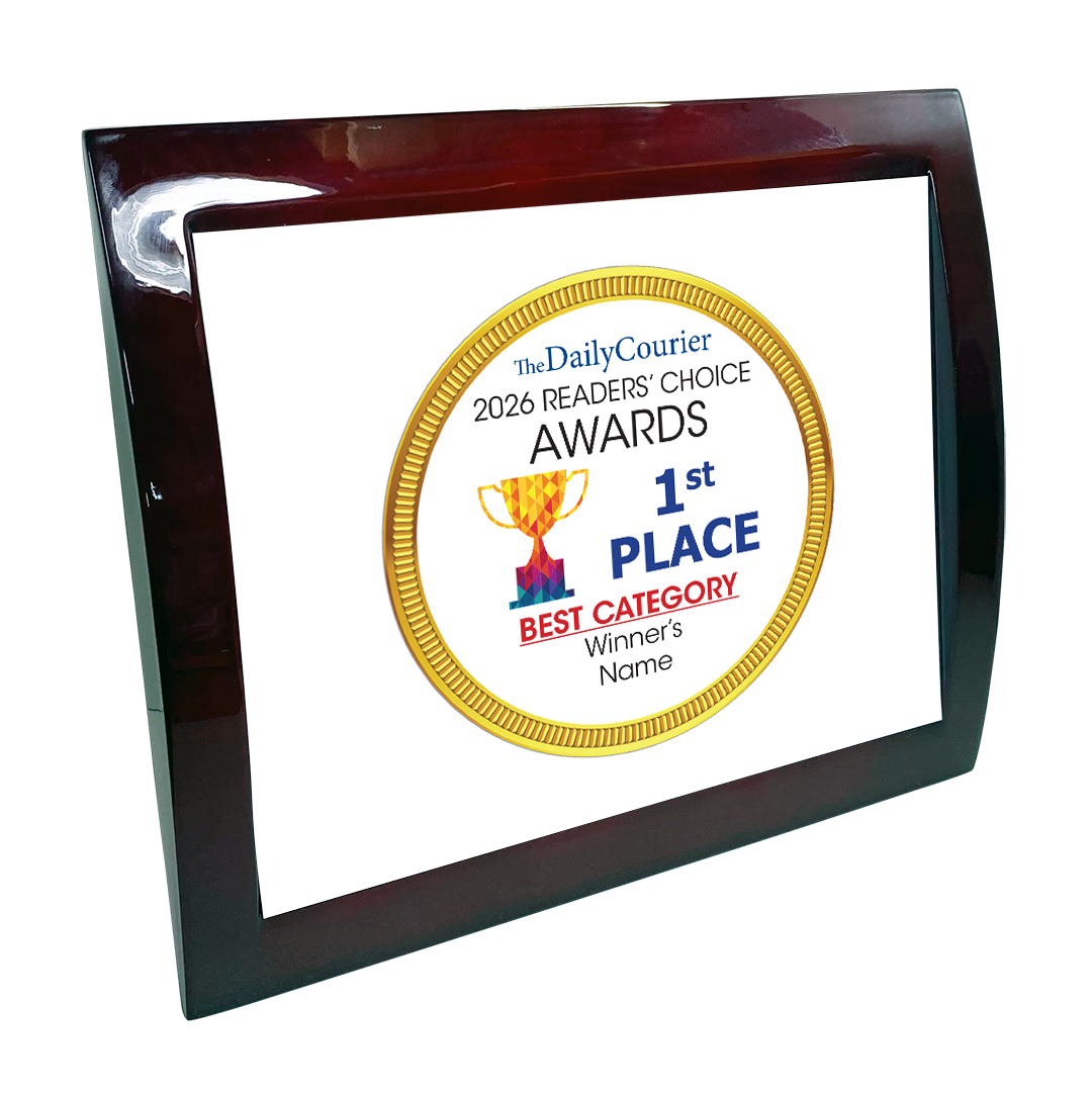 The Daily Courier - Readers' Choice Awards - Eclipse Plaque with Metal Inlay