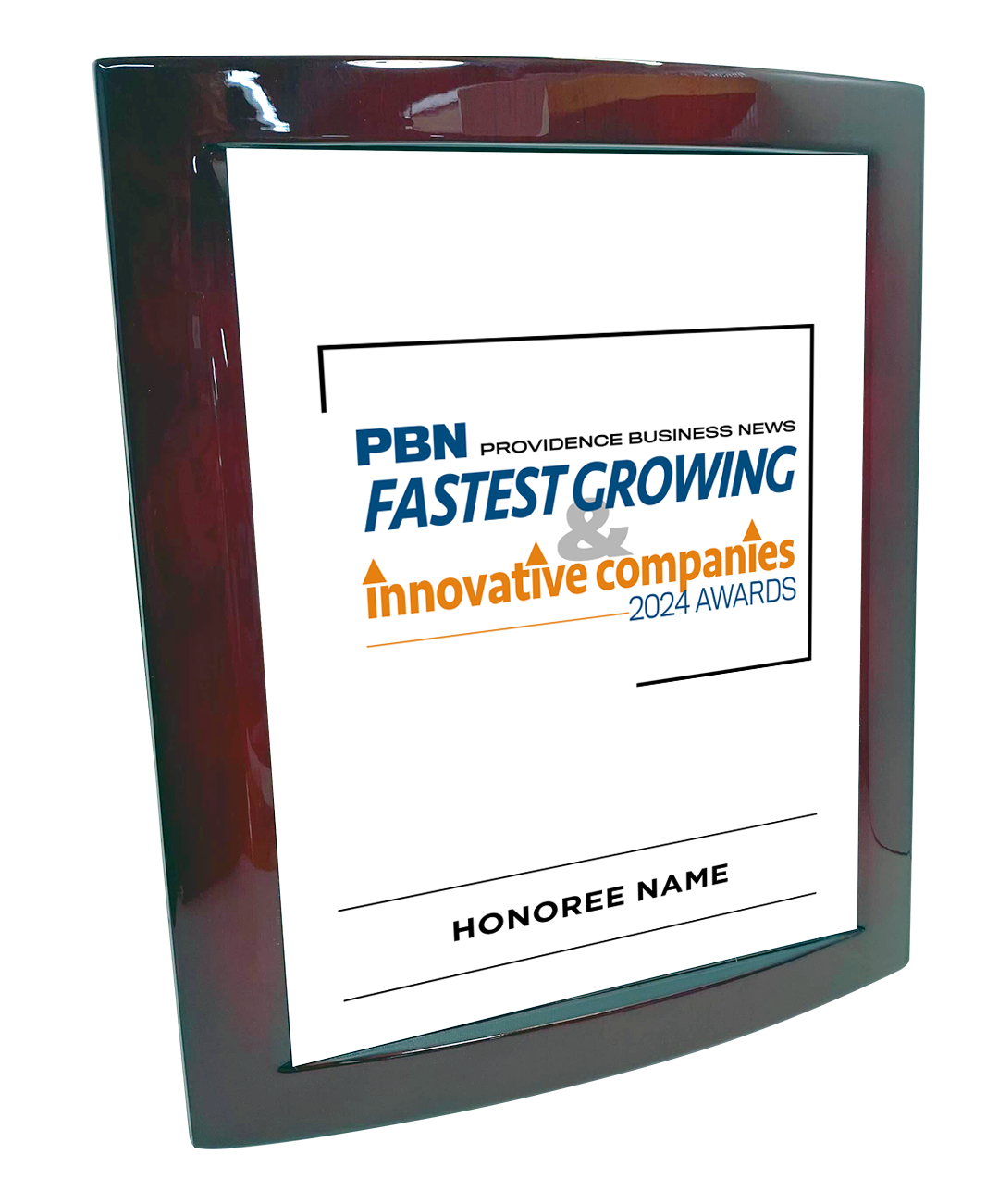 PBN Awards - Logo Only Version - Rosewood with Metal Inlay