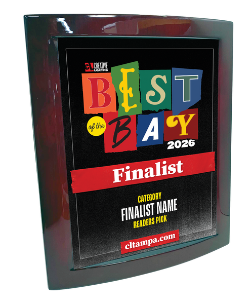 CL Tampa Bay Best of the Bay | Eclipse Plaque with Metal Inlay