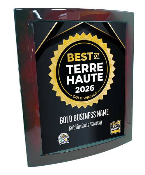 Best of Terre Haute - Eclipse Plaque with Metal Inlay