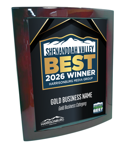 Shenandoah Valley Best - Eclipse Plaque with Metal Inlay