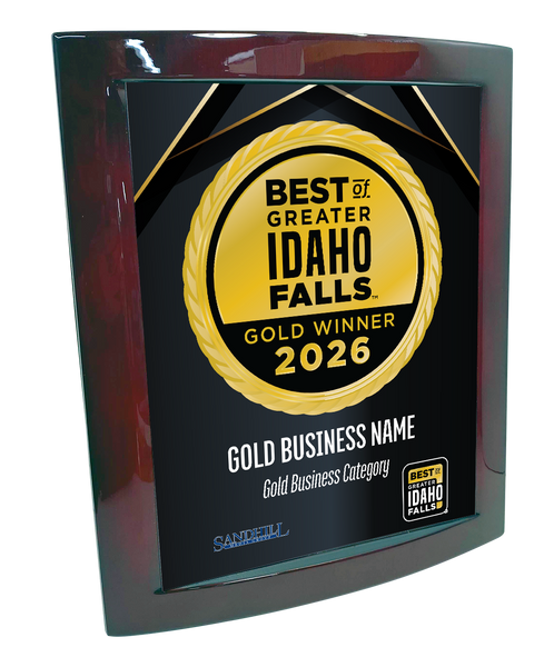 Best of Greater Idaho Falls - Eclipse Plaque with Metal Inlay