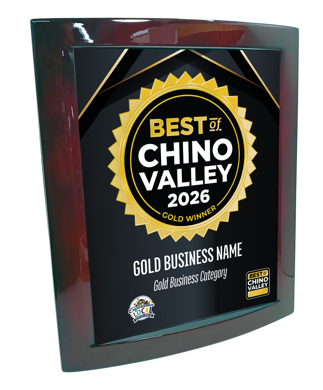 Best of Chino Valley - Eclipse Plaque with Metal Inlay