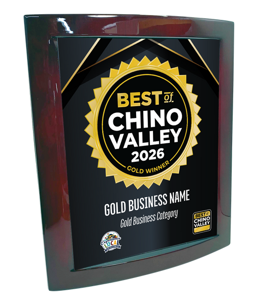 Best of Chino Valley - Eclipse Plaque with Metal Inlay